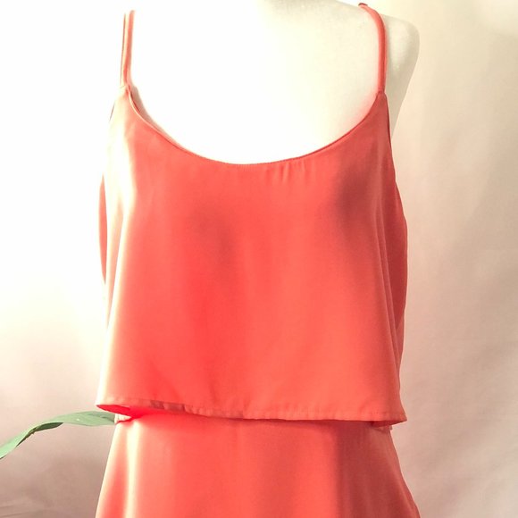 Abercrombie & Fitch | Flowy Coral Dress (size M) - Picture 6 of 11